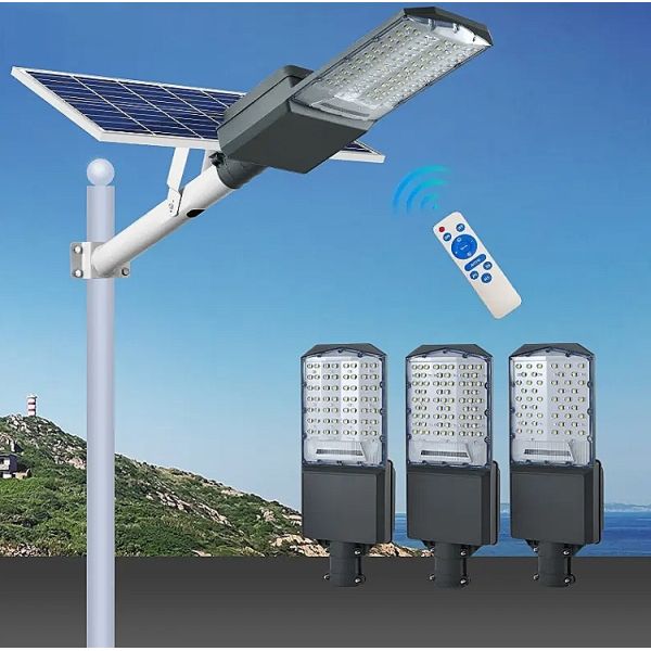 Intelligent Solar LED Street Light 60W/100W with 5054 LED Chips and 3.2V Battery for Outdoor Lighting