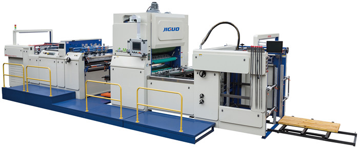 JIGUO Automatic Film Laminator Machine Flying Knife FMZ-1080BN High Speed
