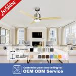 1stshine 52inch 132cm Modern Wood Blade Ceiling Fan with LED Lights Energy