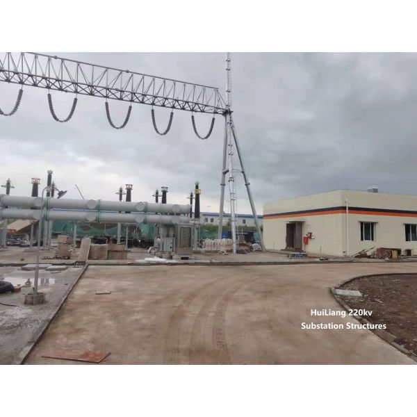 Galvanized Structural Steelworks Substations for Electricity Transmission Line