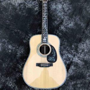 Wholesale 41 inch D style Solid spruce acoustic guitar,Ebony fingerboard,Abalone Tree life inlays acoustic electric guitar from china suppliers