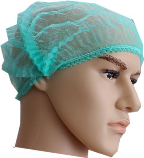 Non-Woven PP Single Elastic Disposable Strip Clip Mob Cap