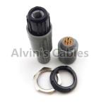 Compatible PAG LEMO Plastic Electrical Connectors 7 Pin For Medical Industry