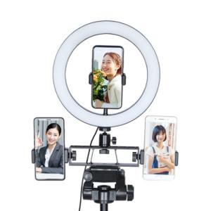 Live Streaming Adjustable Bracket Multi Functional With Ring Light Phone Holders