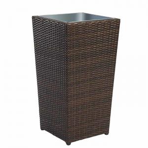 Wholesale Brown Rattan Wicker Hand Weave Finishing Outsite Flower Pots from china suppliers