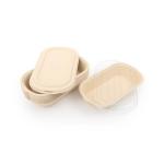 Biodegradable Take Out Food Container Compost 850ml Bamboo Pulp Food Lunch Box