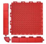 Moisture Proof Outdoor Sports Surfaces Colorful Interlocking No Bulging