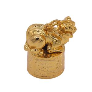 China Design Size Neck 22mm Perfume Bottle Caps Animal Metal Perfume Tops on sale