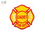 Customized Designs Yellow Color Iron On Embroidered Patches For Clothing