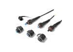 IP67 MPO Patch Cable Black Color 500 Cycles High Durability Long Mechanical Life