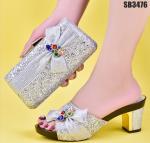 Supoo Fashion Italian ladies shoes matching bags african high heel shoes for