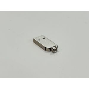 USB 2.0 AM Connector 2-Piece Nickel-Plated Housing | Wire Cable Electrical