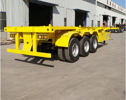 Steel Second Hand Semi Trailers Flatbed Gooseneck Skeleton Semi Trailer
