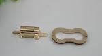 Custom butterfly shape light gold purse twist lock turn lock fastener