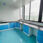 Space Saving Lab Wall Bench Stainless Steel Island Work Station Customized