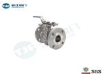 2 Piece Flanged Industrial Ball Valve WCB Type With ISO 5211 Mounting Pad