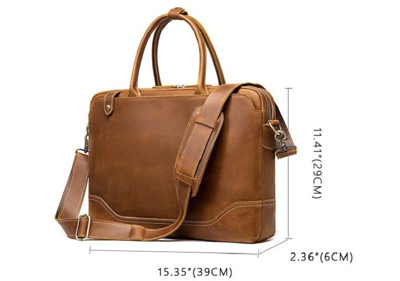 14inch Leather Laptop Satchel