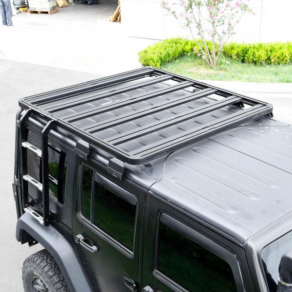 Black Aluminum Alloy Roof Racks for Jeep Wrangler JK Universal Design Roof