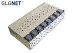 SFP+ Cage Connector 2 x 8 Stacked 16 Ports SFP+ Cage Solution with Light Pipe