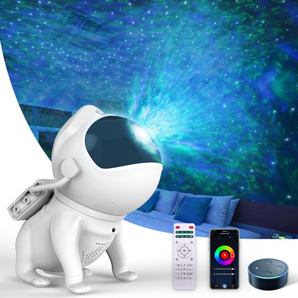 29cm Galaxy Projector Night Light Space Dog Bluetooth Galaxy Projector For