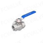 Customization Option Manual 316 Stainless Steel Three-Way Ball Valve with Female
