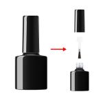 8ml 10ml Matte Black Empty UV Gel Nail Polish Bottle With Cap and Brush for