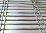 Custom Facade Flexible Weave Metal Screen With Stainless Steel Flat / Round Wire