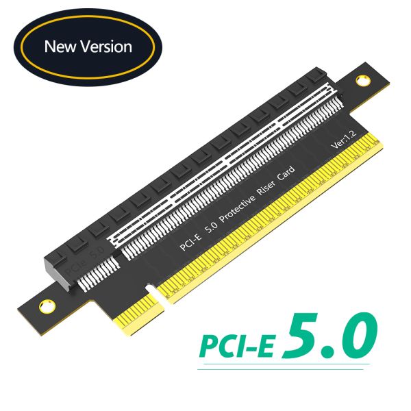 PCI-E 5.0 16X Extender Riser Card Adapter 256Gbps Black