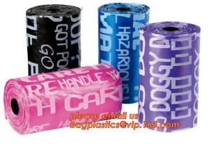 Wholesale custom printed eco friendly cornstarch biodegradable pet waste bag dog poop bags, Pet Waste bag,Poop Bag with Bone Shape from china suppliers