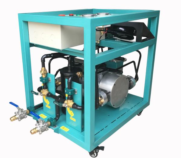 R123 R245fa R1233zd Oil Free Compressor Refrigerant Charge Station For Hvac