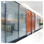Tempered Aluminum Frame Glass Partition For Office / Hotel Decoration