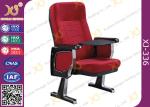 Polyester Fabric Acoustic Absorption Church Hall Chairs With ABS Writing Pad