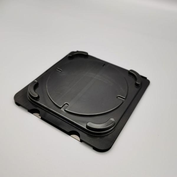 Single Wafer Storage Box Black Anti Static Moisture Proof Chemical Durability