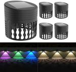 IP65 Wateproof Outdoor Solar Powered Fence Light For Garden Patio Lawn