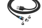 OEM USB Magnetic Data Cable Cotton Braided High Speed Data Transmission