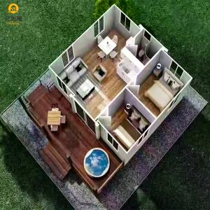 Wholesale Double Wing Folding Prefabricated Container House Per Set 20 Ft 40ft Extension Room from china suppliers