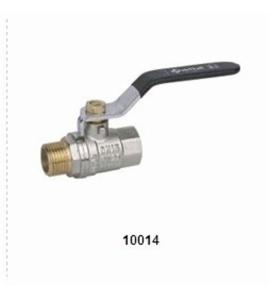 Wholesale Forging Brass Ball Valve 10014 with Nickel plating 25Bar in full size(male-female) from china suppliers
