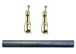 Copper Color Plastic Coffin Handles With Plastic And Metal Pipe / Zamak Lugs