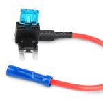 Black ATM Add A Circuit Fuse Holder Mini 12V Inline Blade Fuse Holder
