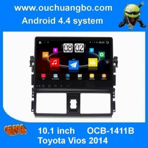 Wholesale Ouchuangbo car dvd gps stereo system for Toyota Vios 2014 with android 4.4 big screen 3g wifi usb from china suppliers