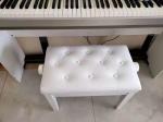 EASTONY Padded wooden Artist piano bench The net size and height of the single