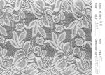 Wedding Lace Trim Bridal Applique With Cording Cotton Fabric Embroidered