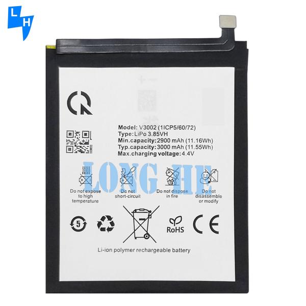 3000mAh 3.85V Rechargeable Li-ion Polymer Battery V3002 for Vsmart Joy 1 Mobile