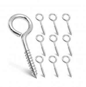 Wholesale Stainless Steel Eye Screws for Wood OEM Production Authorized by 2.5 Inches from china suppliers