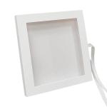 Square Cardboard Display Box Recycled Magnetic Closure Gift Box With Clear