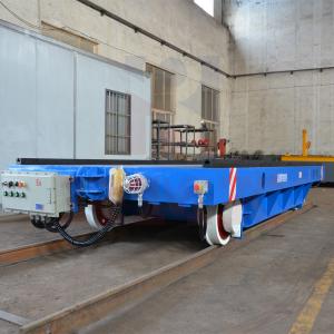 Wholesale Track Die Transfer Cart 50T Cable Drum Powered Load Transfer Trolley from china suppliers