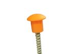 PP Rebar Safety Caps , Mushroom Rebar Cap Protect Workers Three Size