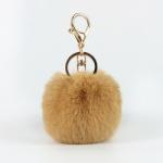 Faux Big Fluffy Pom Pom Keyring 20g Weight Multicolor 4.7in Tall