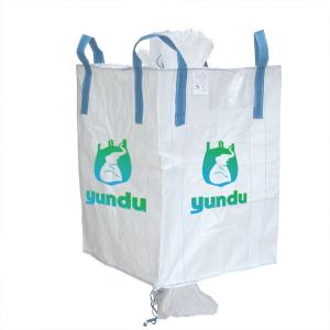 China 1500kg PP Woven Jumbo Bag Grain Poly FIBC Bulk Bag For Animal Feed Fertilizer on sale