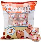 REFAHB Cute Plush Pillow Throw Pillow Removable Stuffed Animal Toys Creative